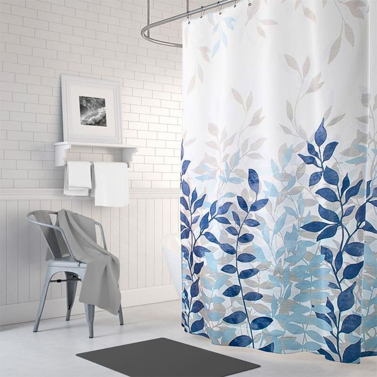 GENERICO - Cortina Baño Estampado Azurro