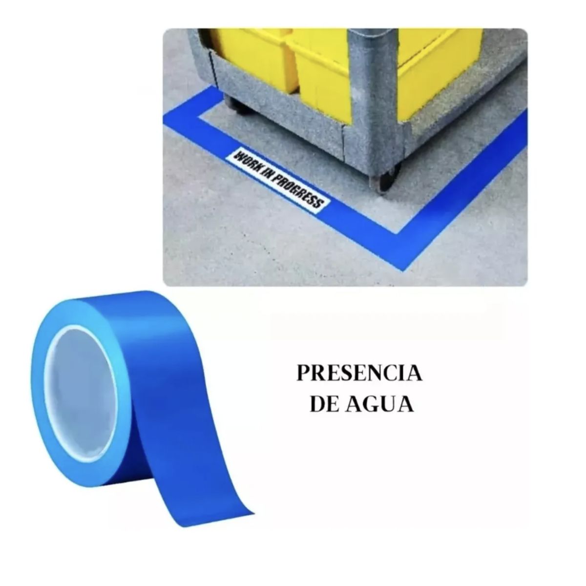 DALI - Pack 6 Cintas Delimitadoras Adhesiva 48 X 30 Azul