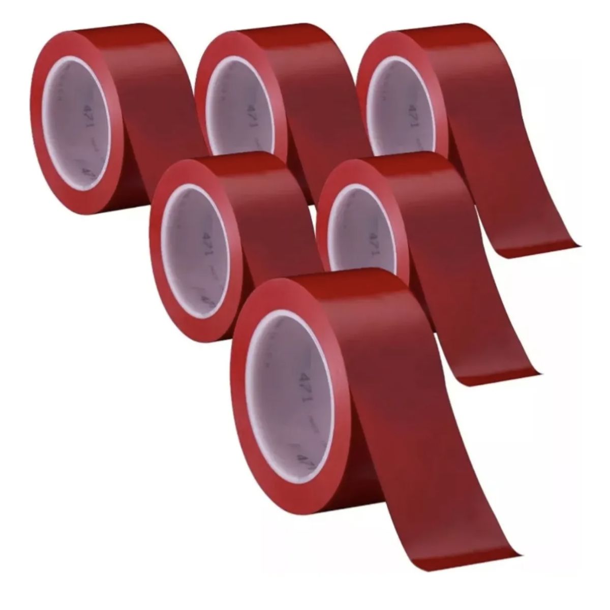 DALI - Pack 6 Cintas Delimitadoras Adhesiva 48 X 30 rojo