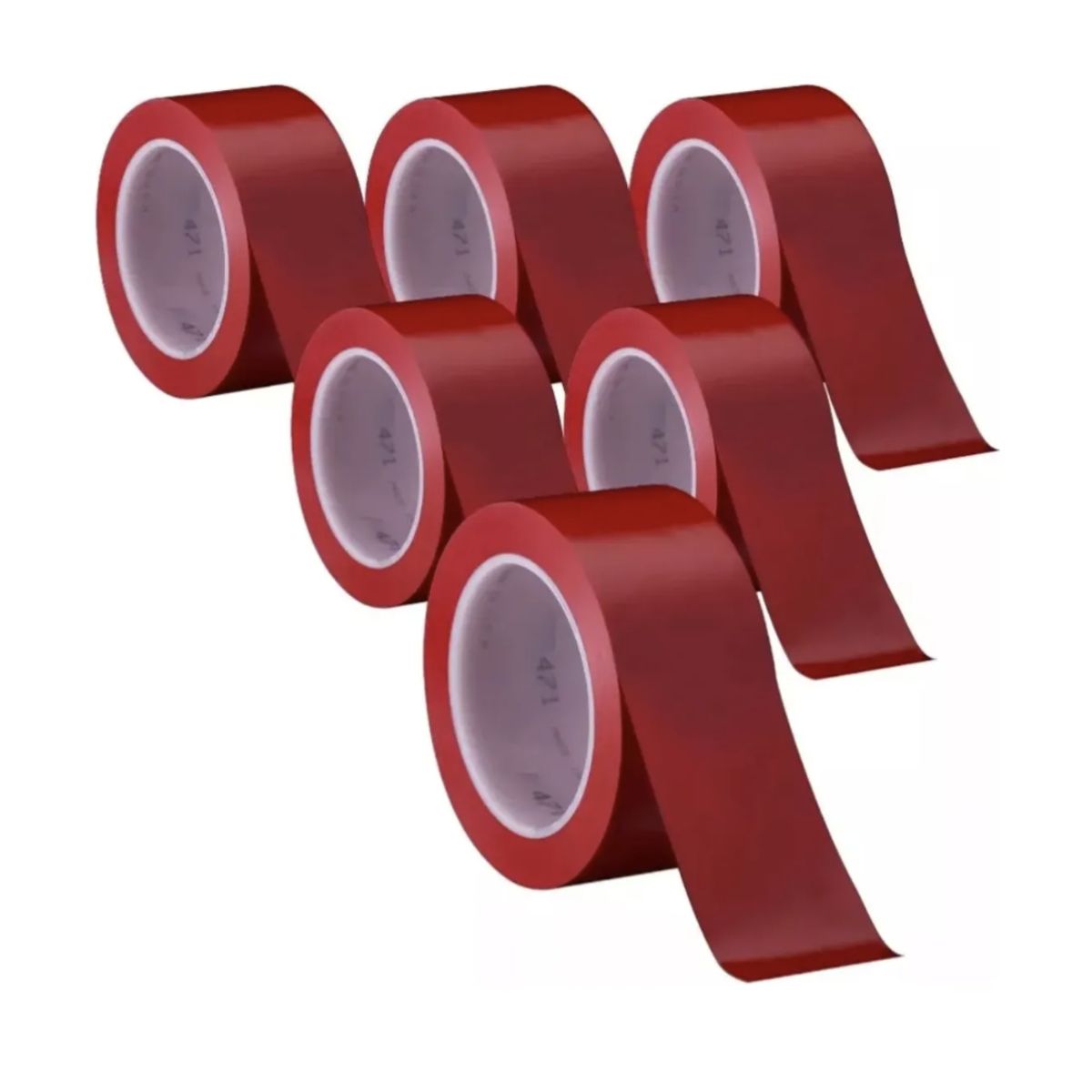 DALI - Pack 6 Cintas Delimitadoras Adhesiva 48 X 30 rojo