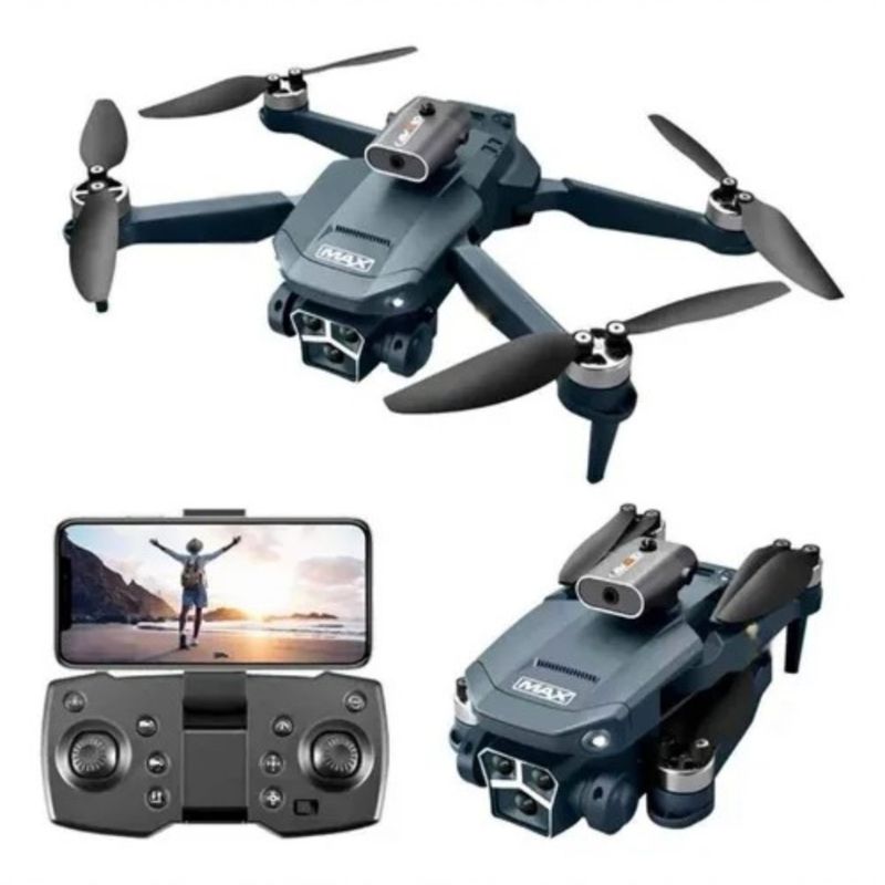 ANGELES DEL HOGAR - DRONE Y3 MAX DOBLE CÁMARA 360 ULTRA NEGRO