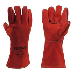 RESISTOR - Guante Soldador Descarne Rojo - Rojo
