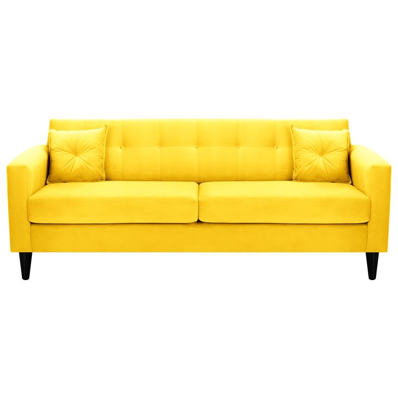 BODEVIR - Sofa New Retro 3CG Felpa 00 Amarillo