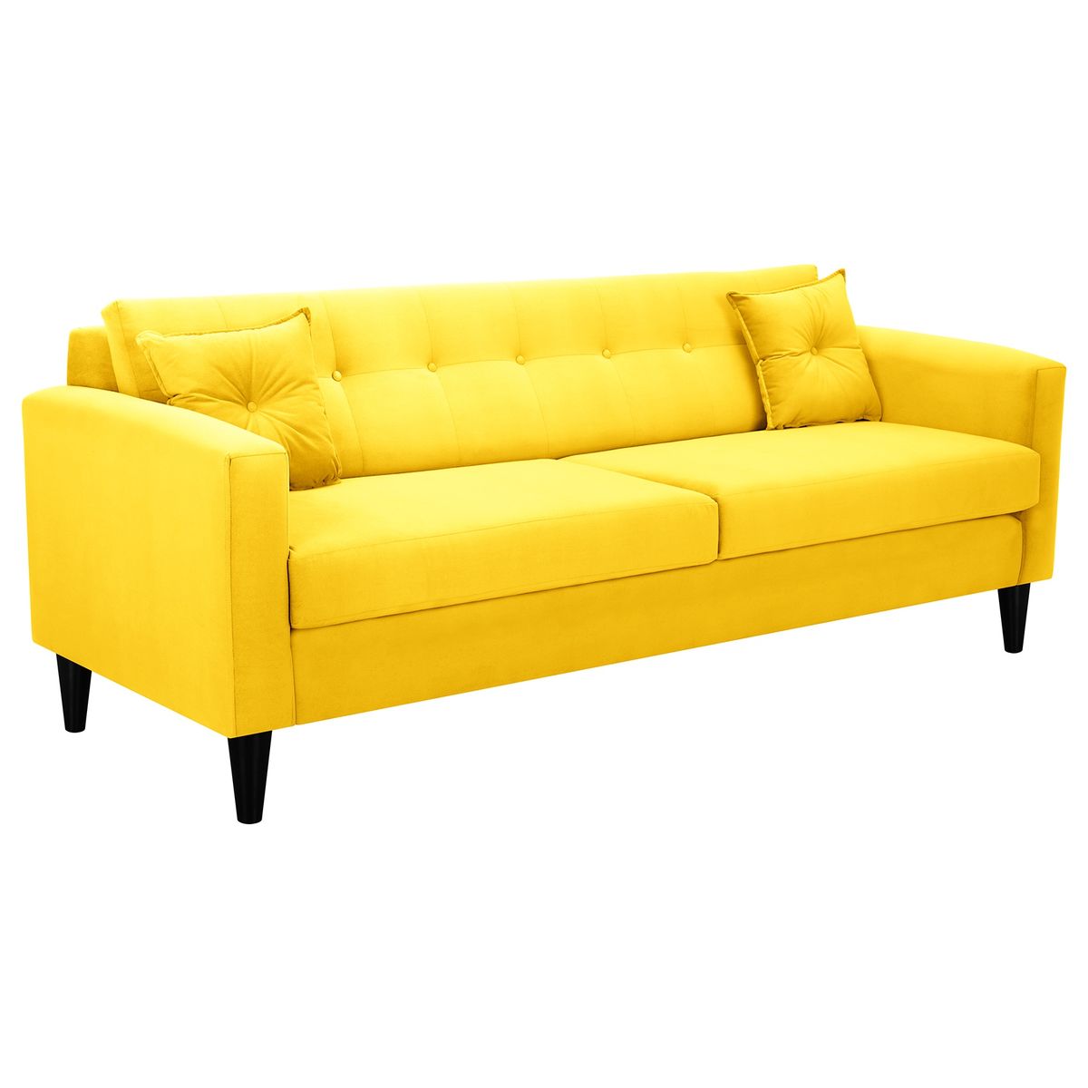 BODEVIR - Sofa New Retro 3CG Felpa 00 Amarillo