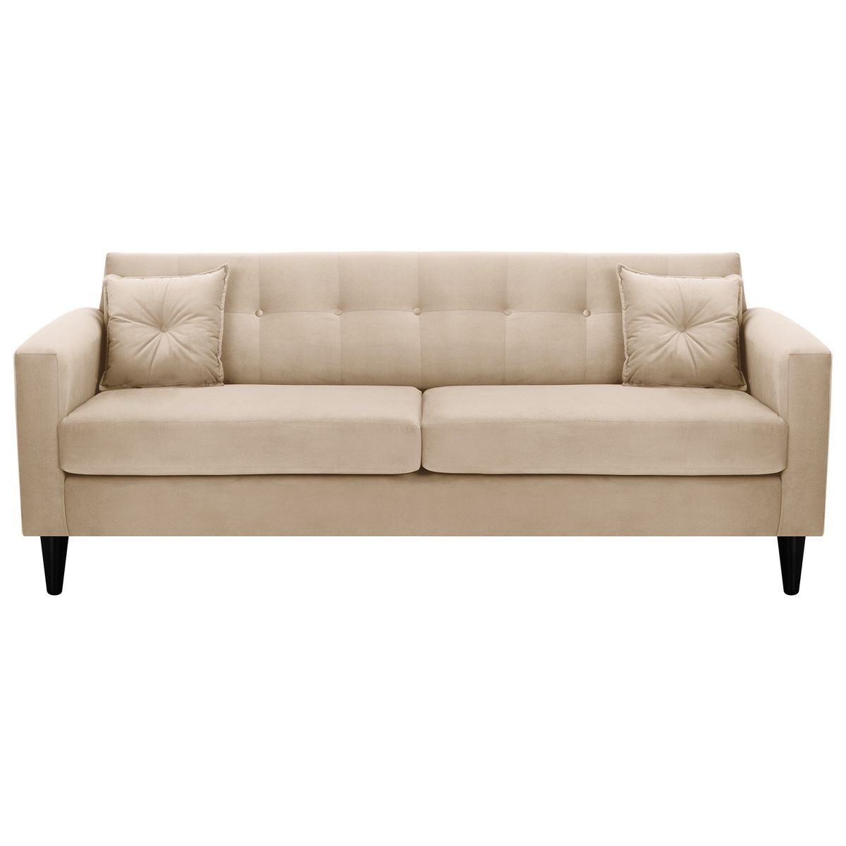 BODEVIR - Sofa New Retro 3CG Felpa 00 Beige