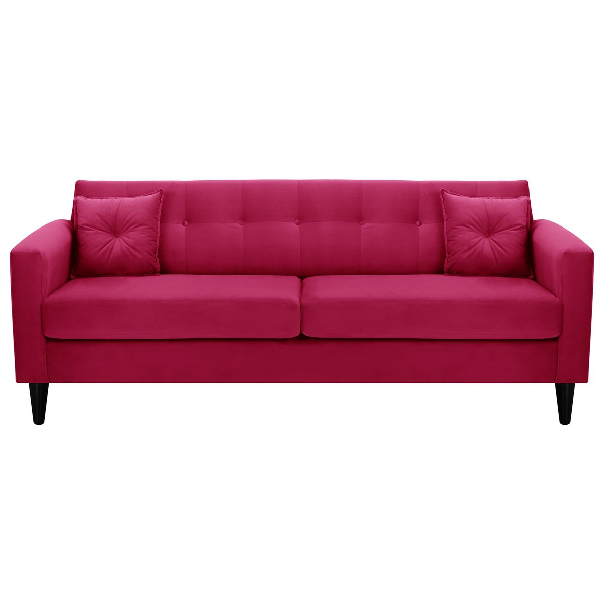 BODEVIR - Sofa New Retro 3CG Felpa 00 Burdeo