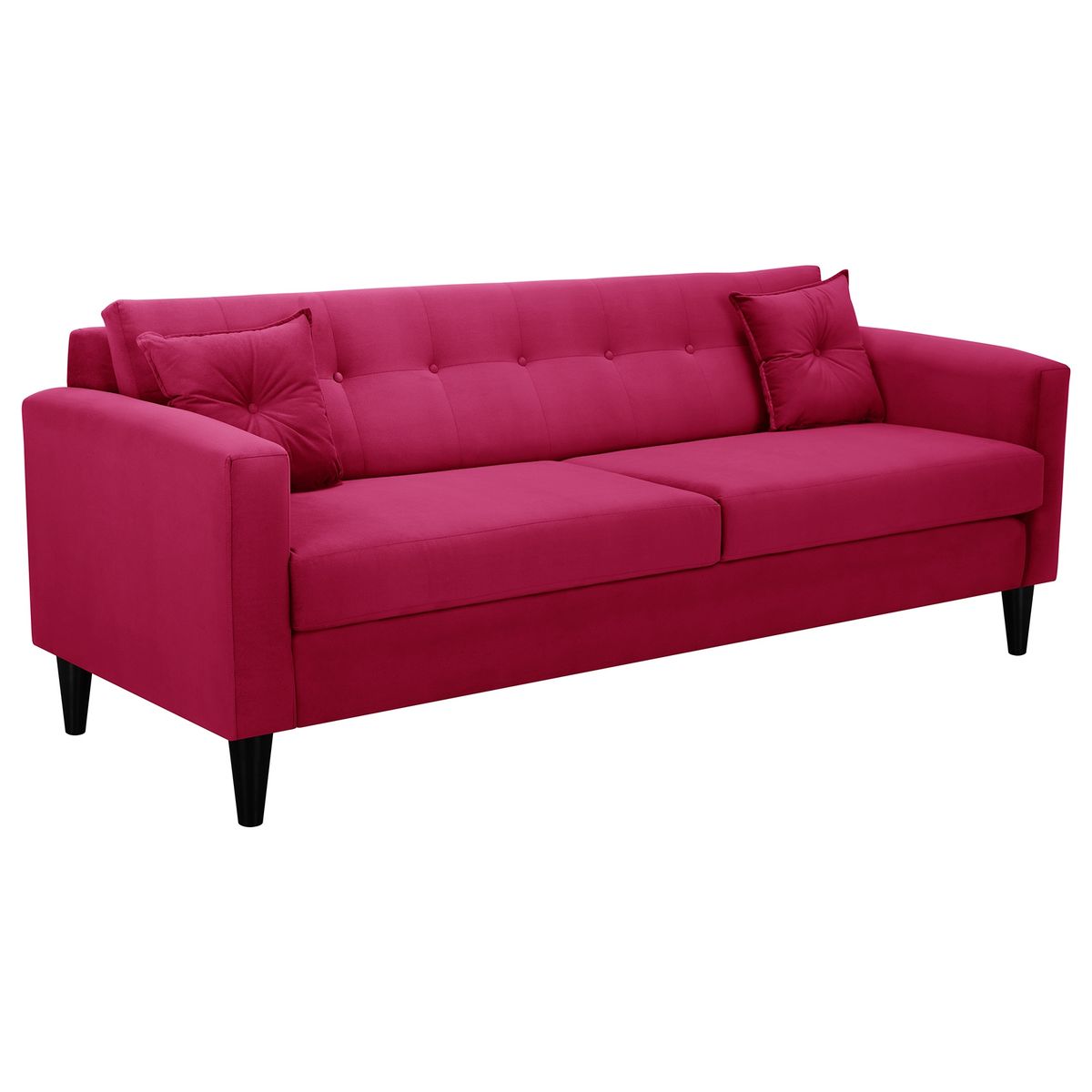 BODEVIR - Sofa New Retro 3CG Felpa 00 Burdeo