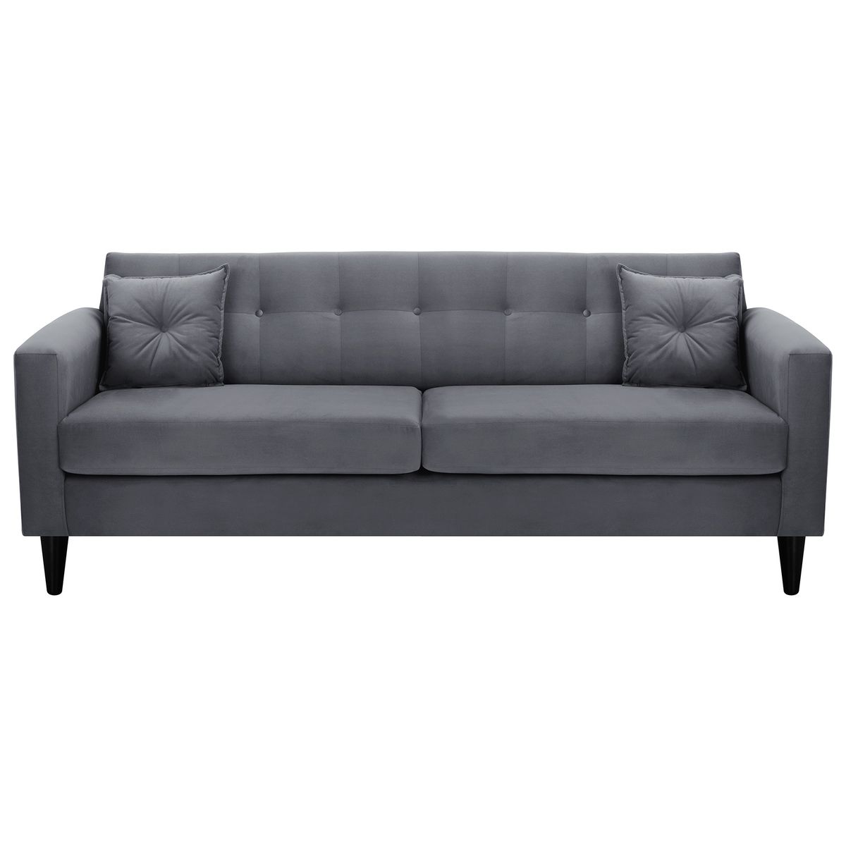 BODEVIR - Sofa New Retro 3CG Felpa 00 Gris