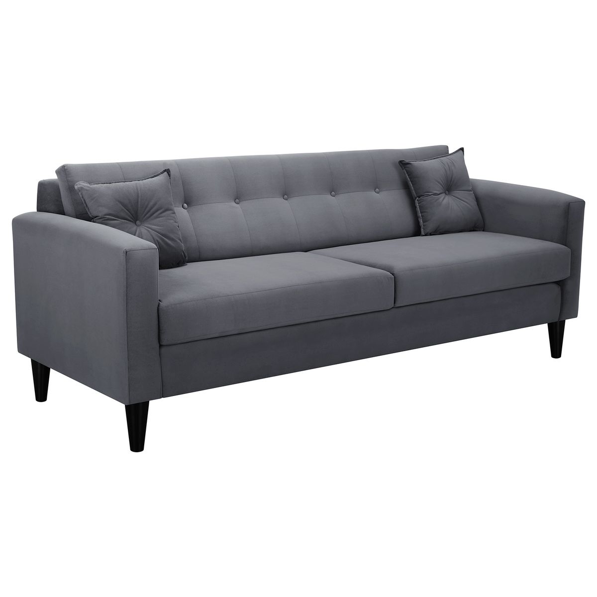 BODEVIR - Sofa New Retro 3CG Felpa 00 Gris
