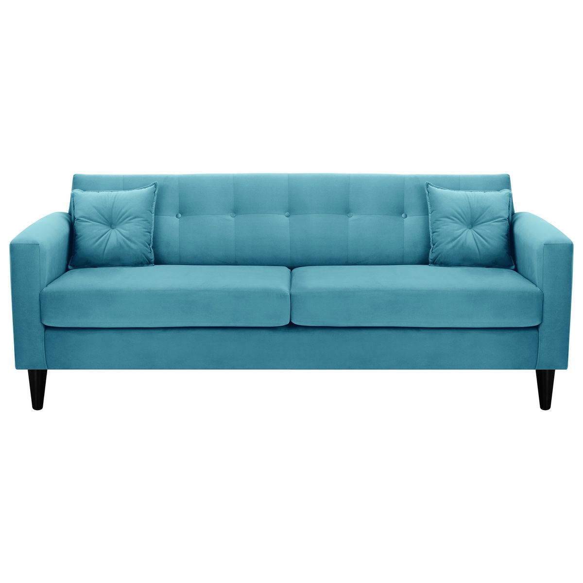 BODEVIR - Sofa New Retro 3CG Felpa 00 Turquesa