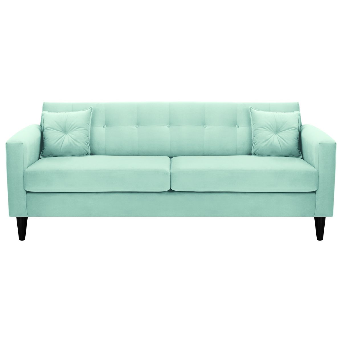 BODEVIR - Sofa New Retro 3CG Felpa 00 Verde Agua