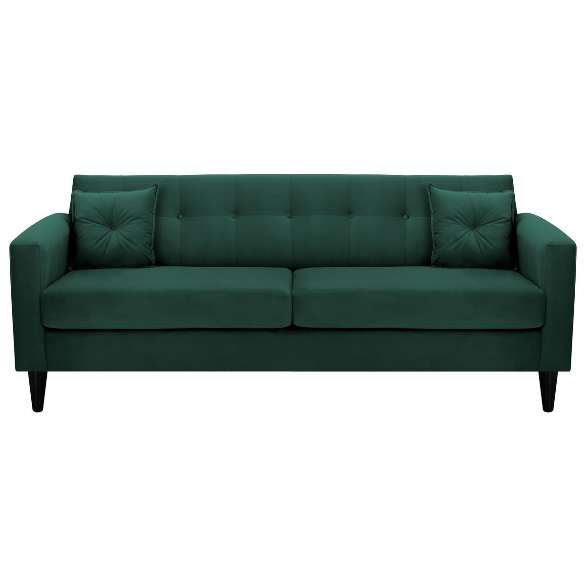 BODEVIR - Sofa New Retro 3CG Felpa 00 Verde Botella