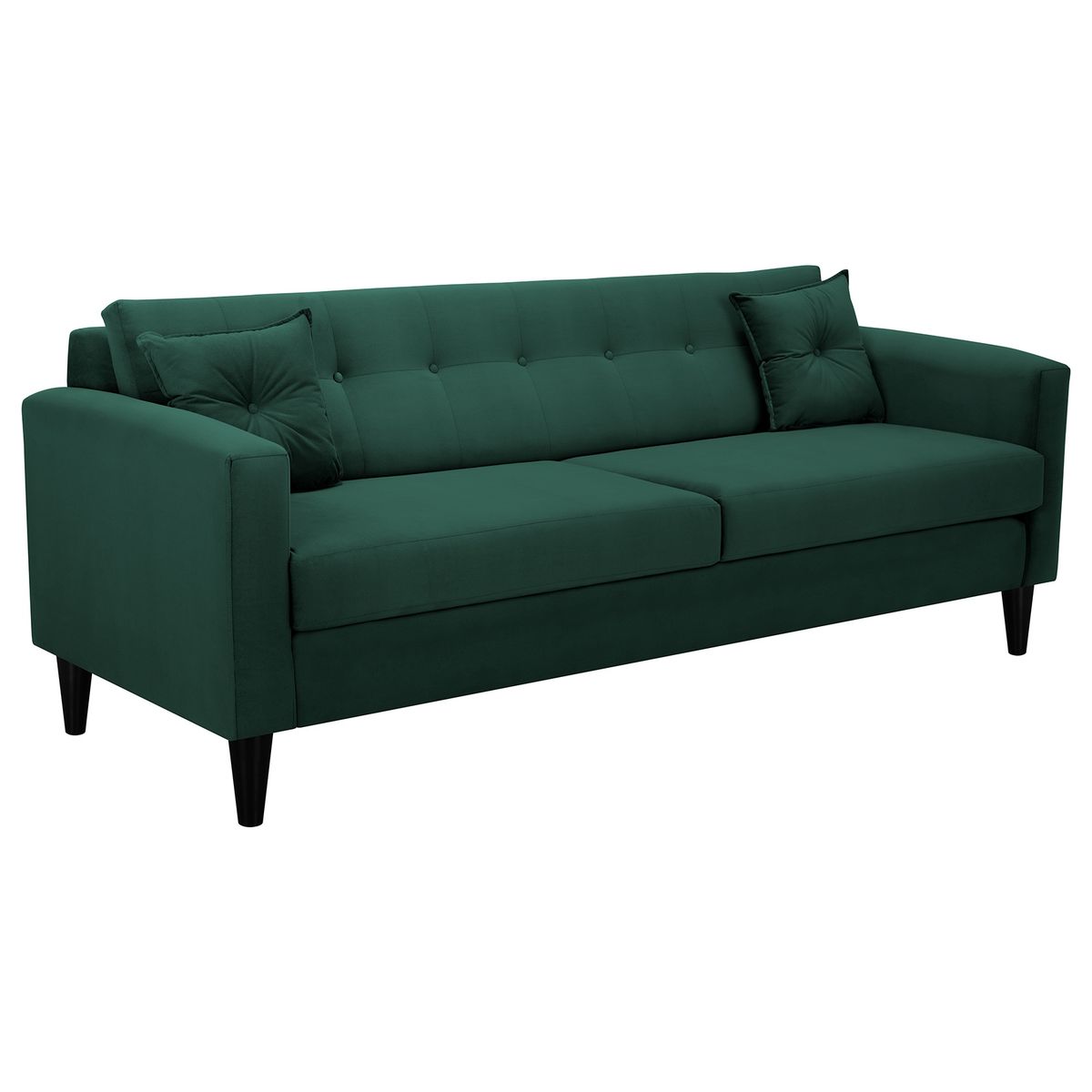 BODEVIR - Sofa New Retro 3CG Felpa 00 Verde Botella