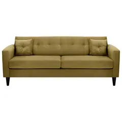 BODEVIR - Sofa New Retro 3CG Felpa 00 Verde Musgo