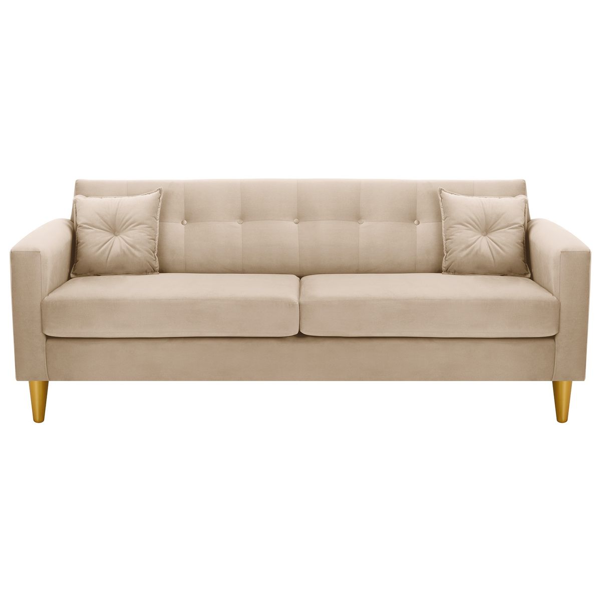 BODEVIR - Sofa New Retro 3CG Felpa 01 Beige