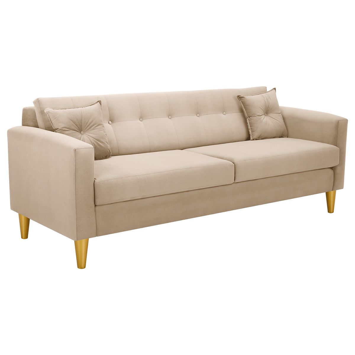BODEVIR - Sofa New Retro 3CG Felpa 01 Beige