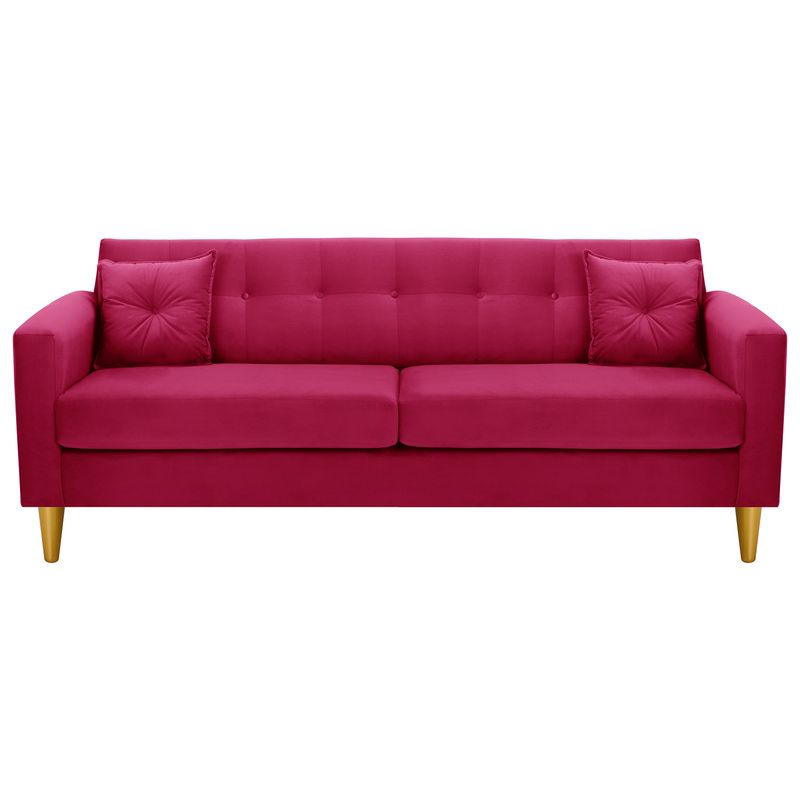 BODEVIR - Sofa New Retro 3CG Felpa 01 Burdeo