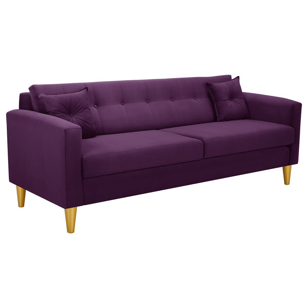 BODEVIR - Sofa New Retro 3CG Felpa 01 Morado