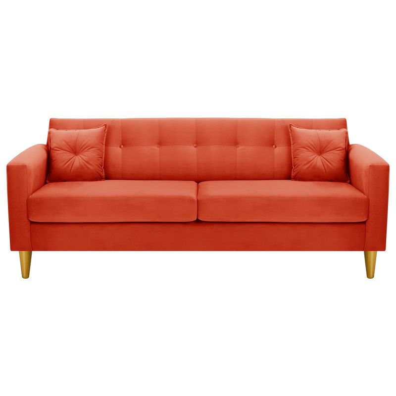 BODEVIR - Sofa New Retro 3CG Felpa 01 Naranja
