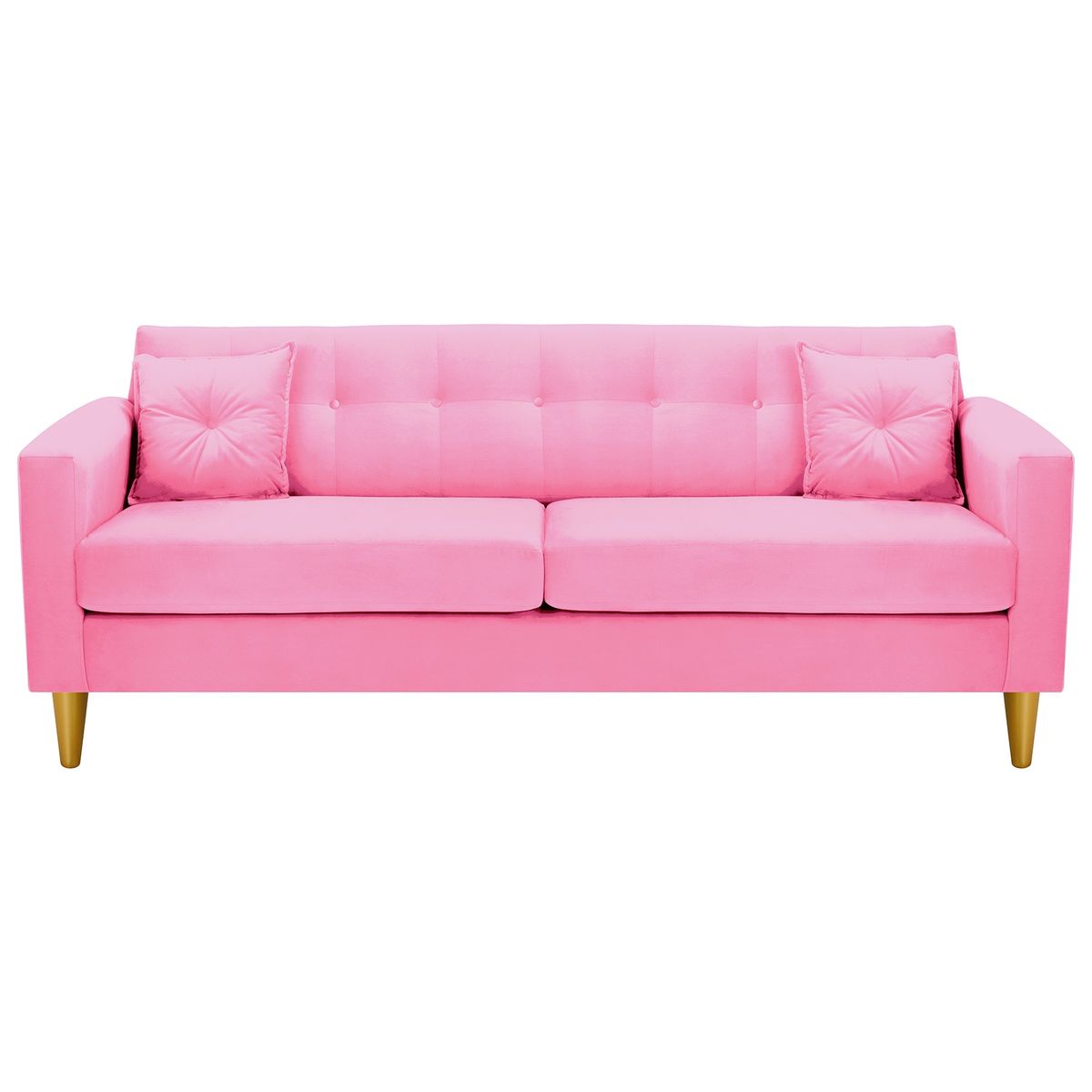 BODEVIR - Sofa New Retro 3CG Felpa 01 Rosado