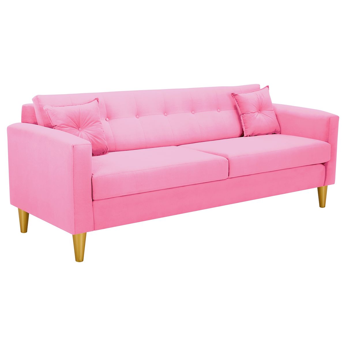 BODEVIR - Sofa New Retro 3CG Felpa 01 Rosado