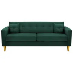 BODEVIR - Sofa New Retro 3CG Felpa 01 Verde Botella
