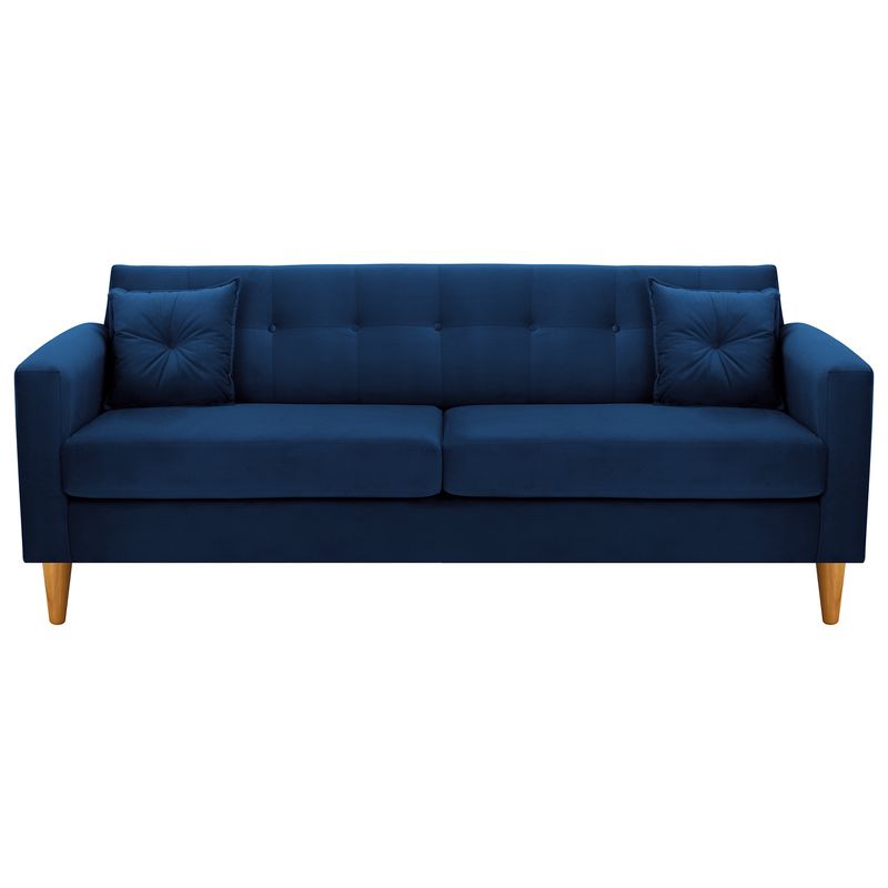 BODEVIR - Sofa New Retro 3CG Felpa 04 Azul Marino