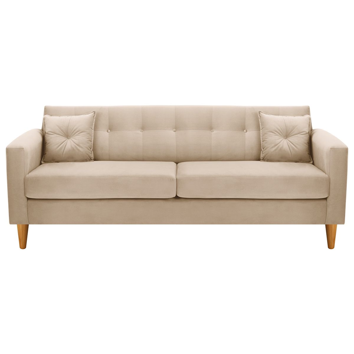 BODEVIR - Sofa New Retro 3CG Felpa 04 Beige