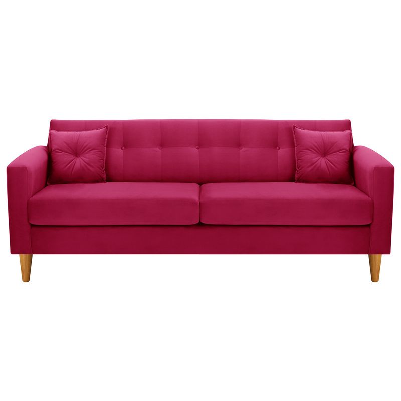 BODEVIR - Sofa New Retro 3CG Felpa 04 Burdeo
