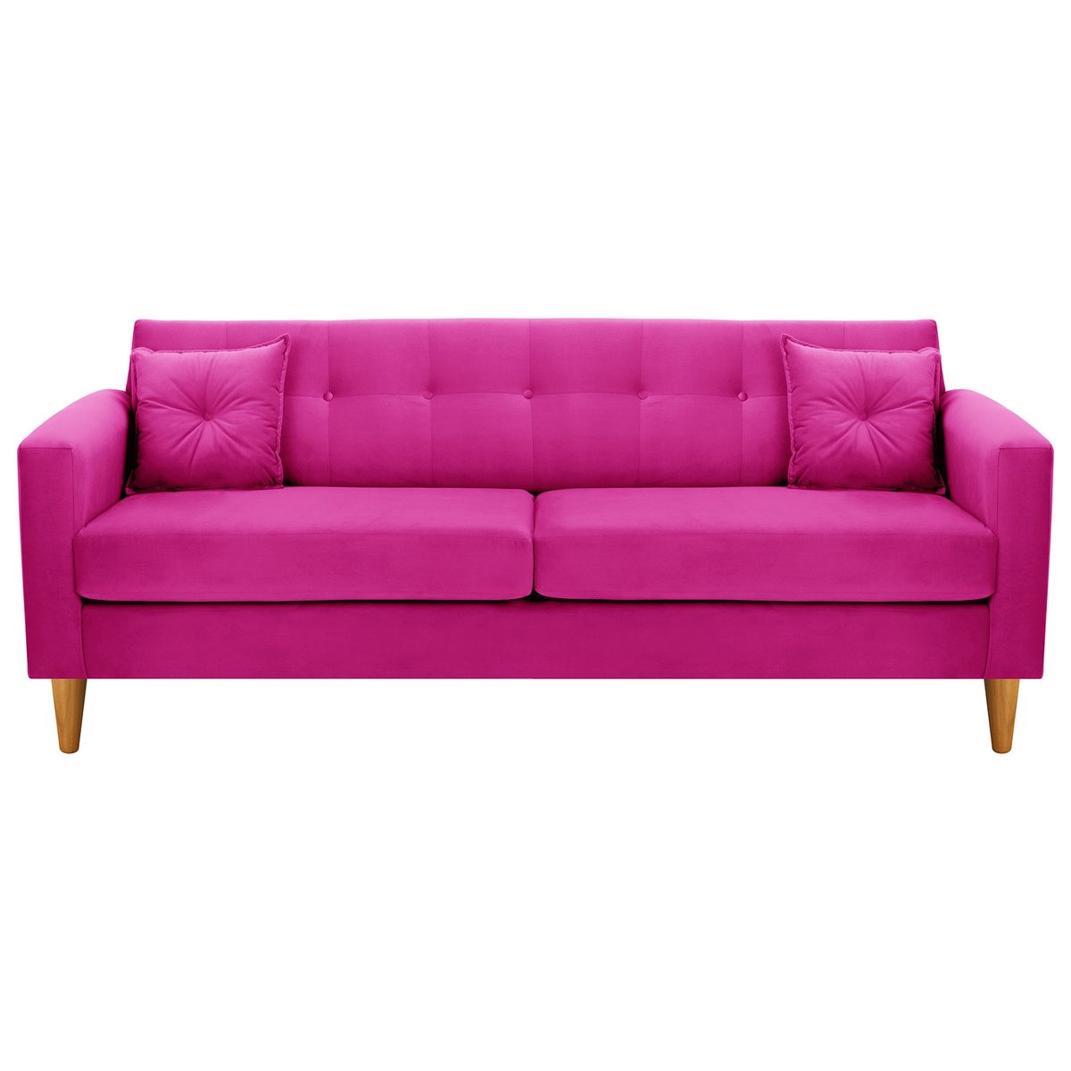 BODEVIR - Sofa New Retro 3CG Felpa 04 Fucsia