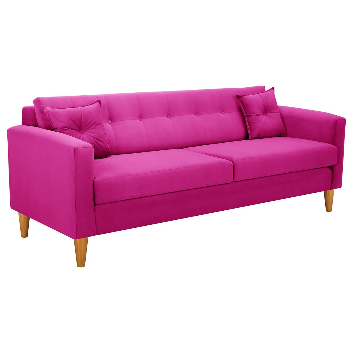 BODEVIR - Sofa New Retro 3CG Felpa 04 Fucsia