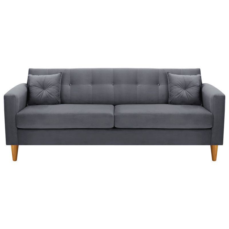 BODEVIR - Sofa New Retro 3CG Felpa 04 Gris