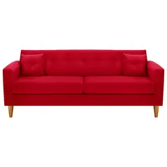 BODEVIR - Sofa New Retro 3CG Felpa 04 Rojo