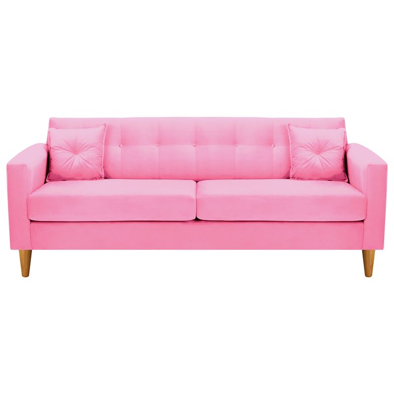 BODEVIR - Sofa New Retro 3CG Felpa 04 Rosado