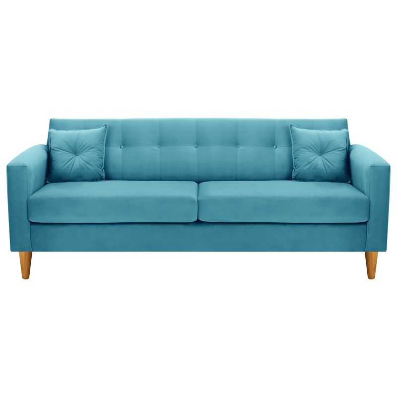 BODEVIR - Sofa New Retro 3CG Felpa 04 Turquesa