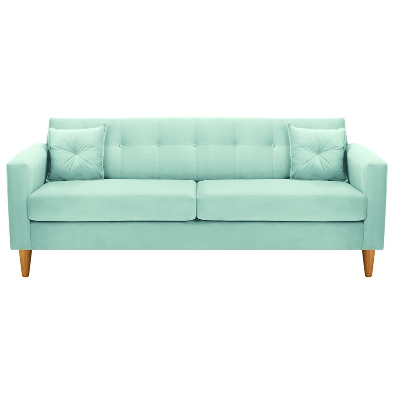 BODEVIR - Sofa New Retro 3CG Felpa 04 Verde Agua