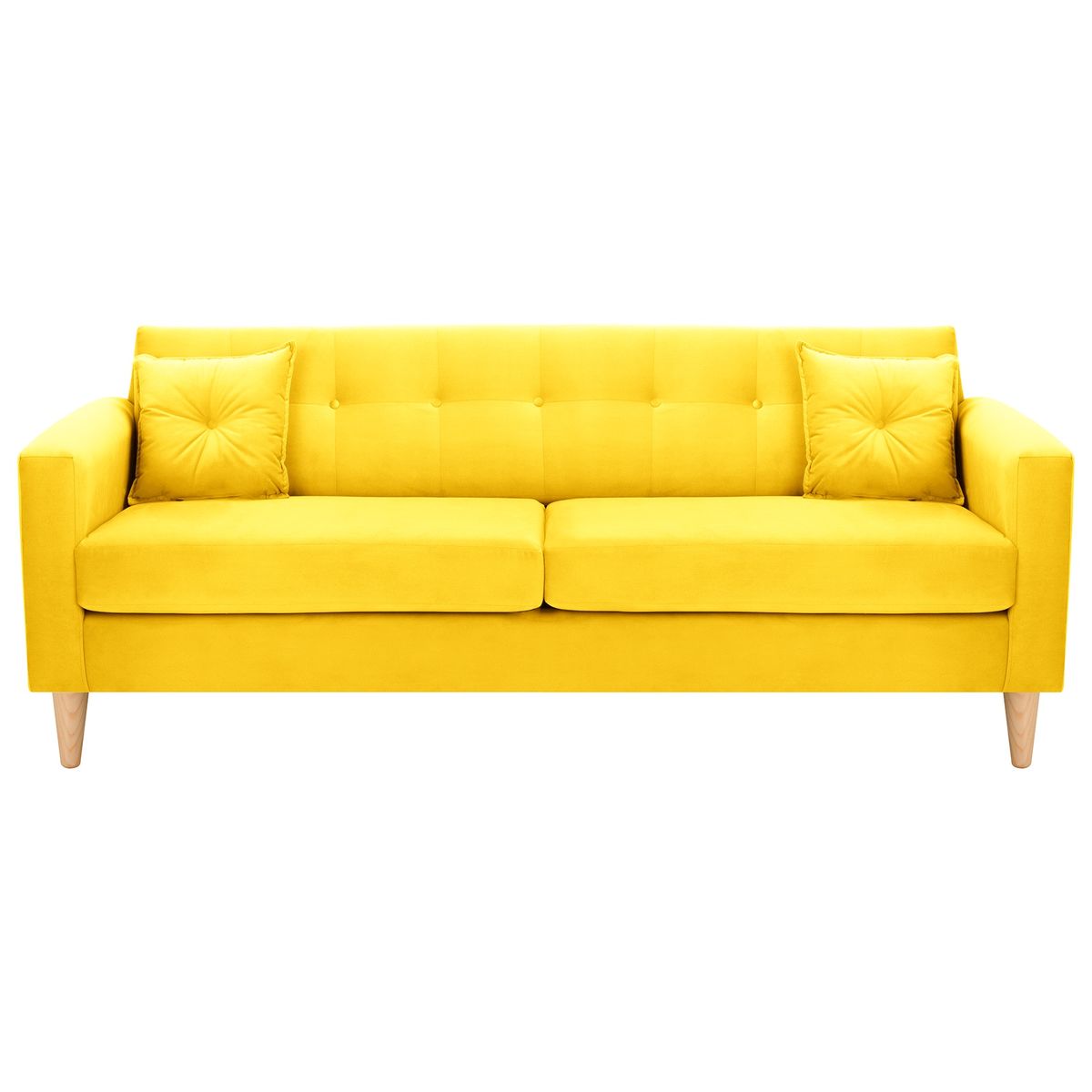 BODEVIR - Sofa New Retro 3CG Felpa 05 Amarillo