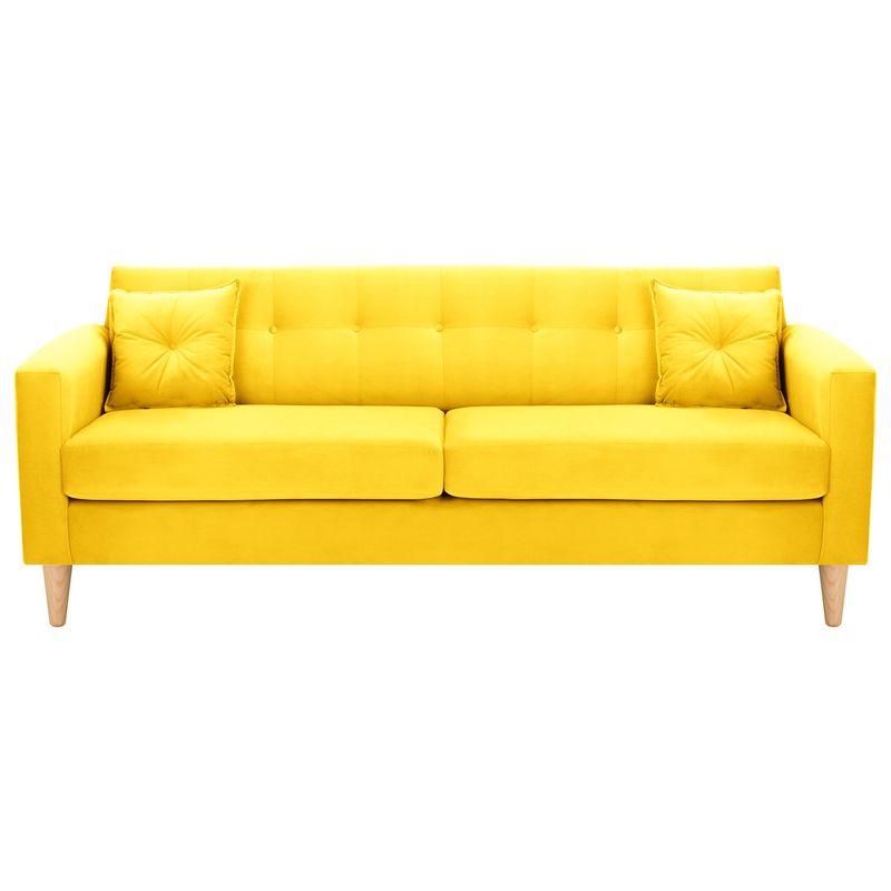 BODEVIR - Sofa New Retro 3CG Felpa 05 Amarillo