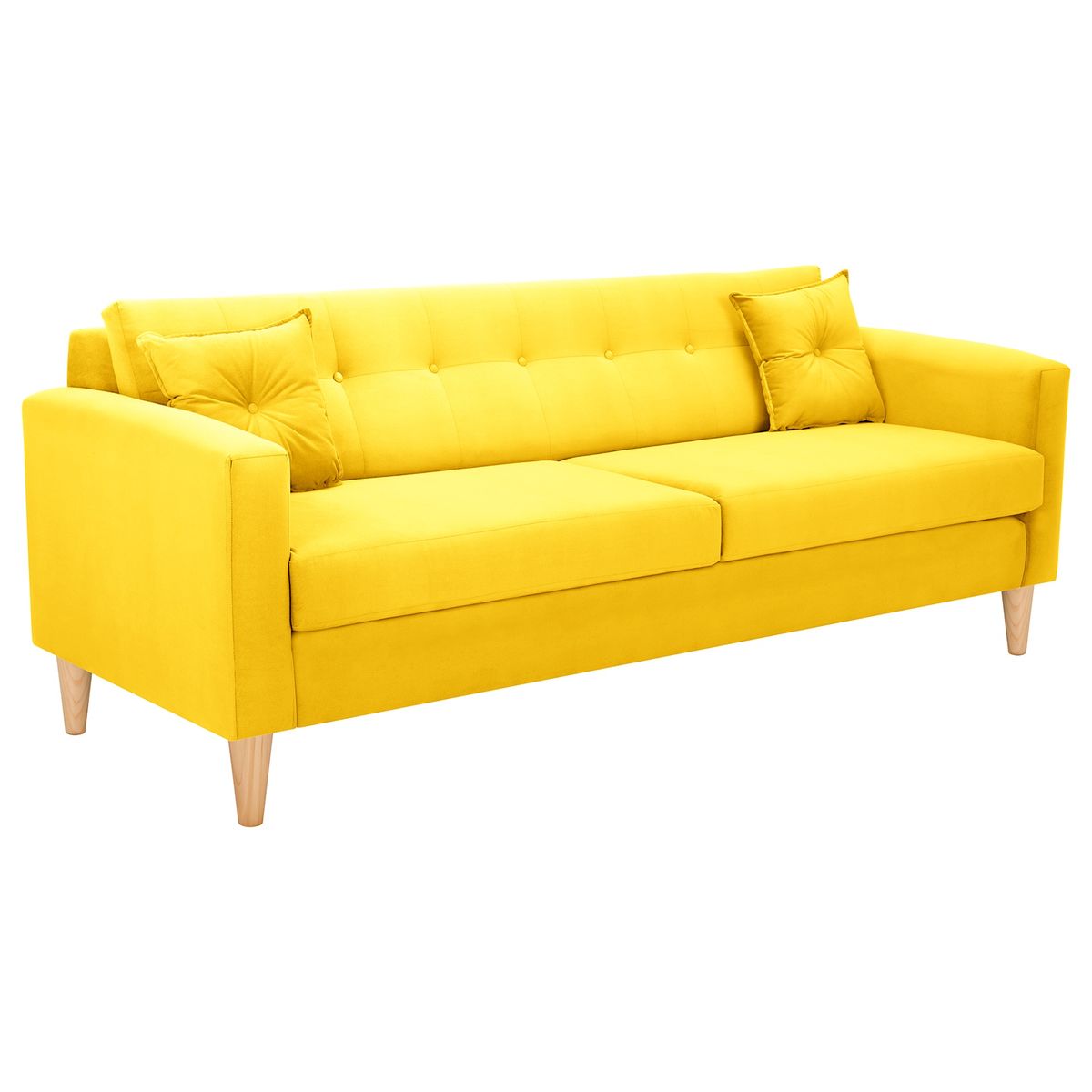 BODEVIR - Sofa New Retro 3CG Felpa 05 Amarillo