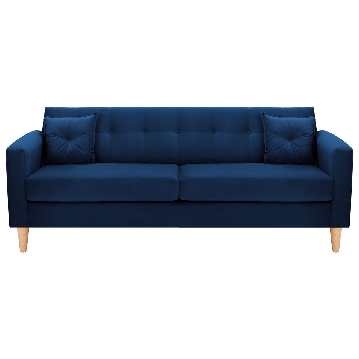 BODEVIR - Sofa New Retro 3CG Felpa 05 Azul Marino