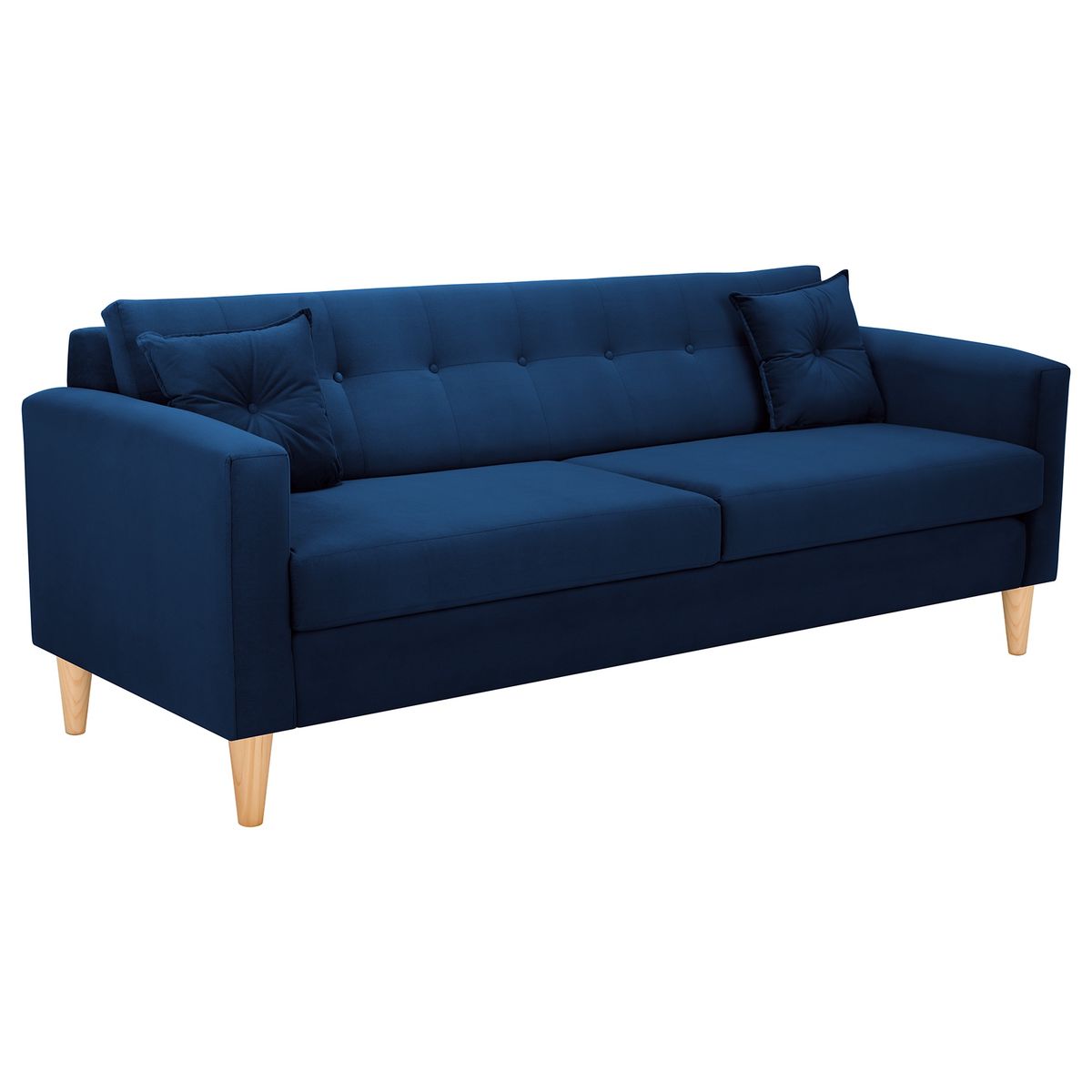BODEVIR - Sofa New Retro 3CG Felpa 05 Azul Marino