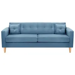 BODEVIR - Sofa New Retro 3CG Felpa 05 Azul Petroleo
