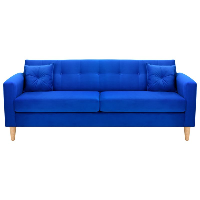 BODEVIR - Sofa New Retro 3CG Felpa 05 Azul Rey