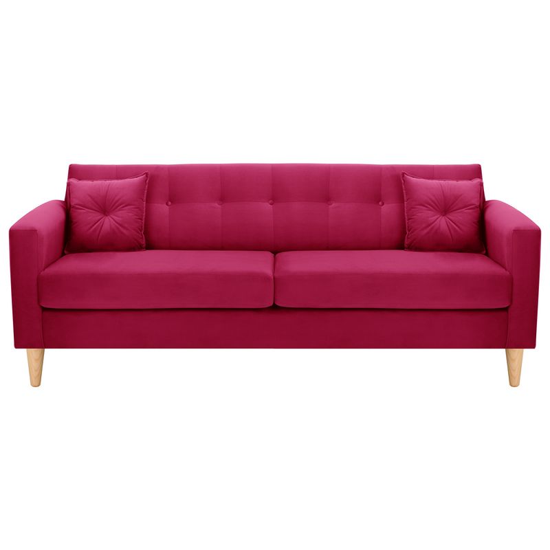 BODEVIR - Sofa New Retro 3CG Felpa 05 Burdeo