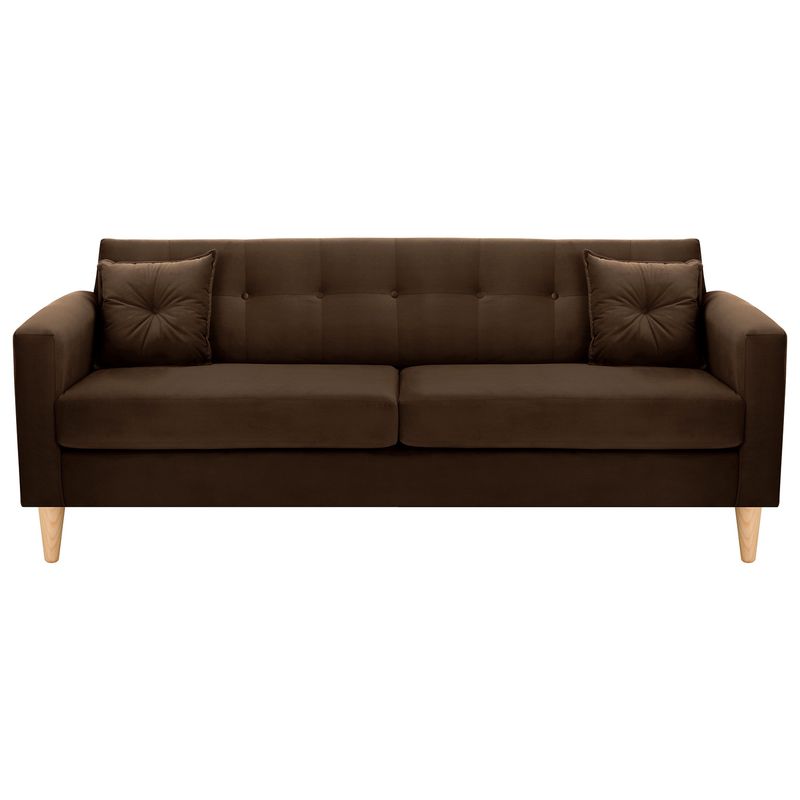 BODEVIR - Sofa New Retro 3CG Felpa 05 Chocolate