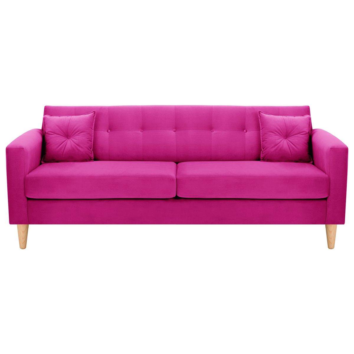 BODEVIR - Sofa New Retro 3CG Felpa 05 Fucsia