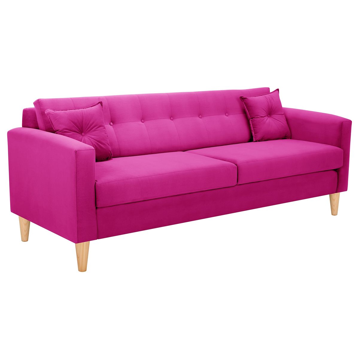 BODEVIR - Sofa New Retro 3CG Felpa 05 Fucsia