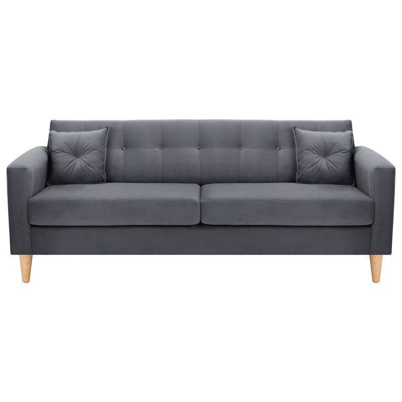 BODEVIR - Sofa New Retro 3CG Felpa 05 Gris