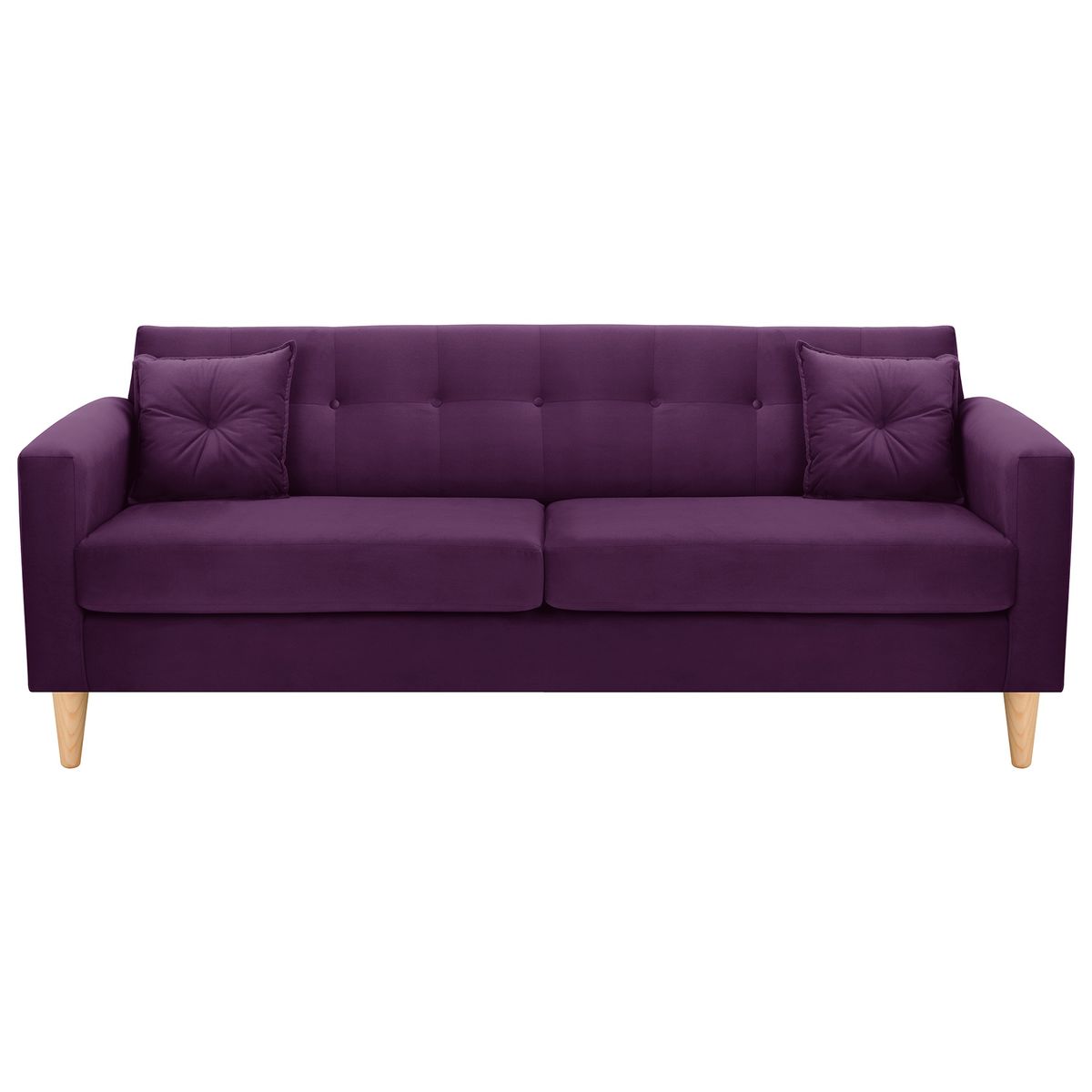 BODEVIR - Sofa New Retro 3CG Felpa 05 Morado