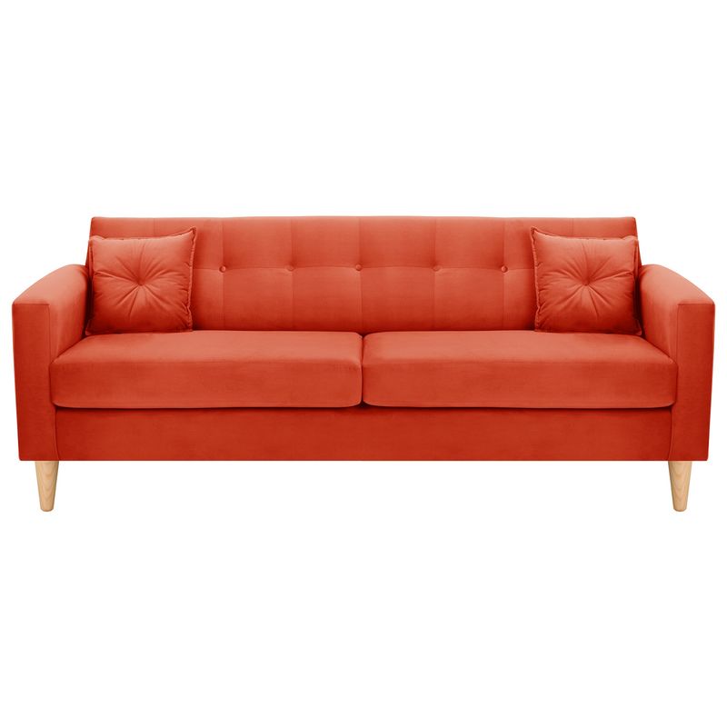 BODEVIR - Sofa New Retro 3CG Felpa 05 Naranja